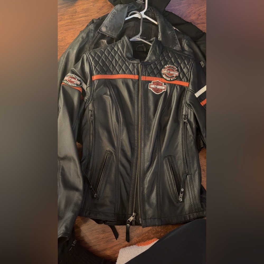 Harley-Davidson Triple Vent Leather Jacket - Black